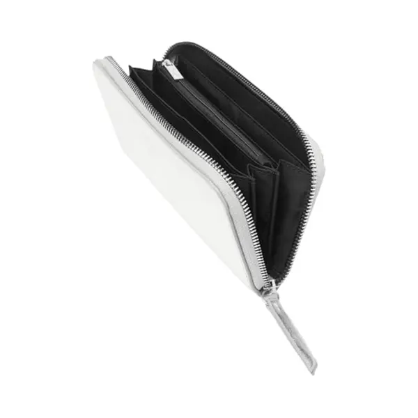 S.Oliver Portemonnee Zip Around Wallet White Zilverkleurig thumbnail