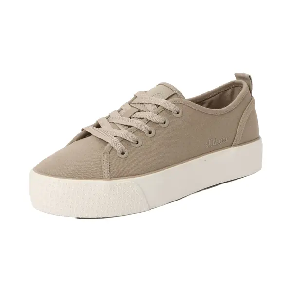 S.Oliver Sneakers Laag Donkerbeige thumbnail