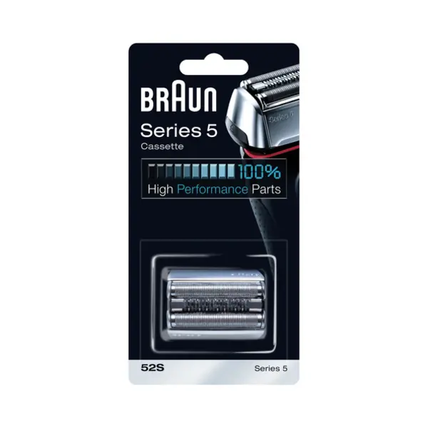 Braun Series 5 52S Elektrisch Scheerapparaat Reservekop Cassette – Zilver thumbnail
