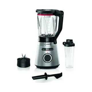 Bosch Serie 4 MMB6384M blender 1,5 l Blender voor op aanrecht 1200 W Zwart, Grijs, Transparant