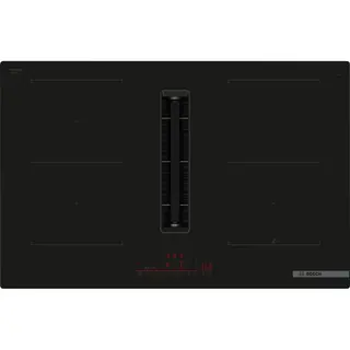 Bosch Serie 6 PVQ811H26E Kochfeld Schwarz Integriert 80 cm Zonen-Induktionskochfeld 4 Zone(n) Integrierte Haube
