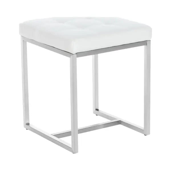 Clp Barci - Hocker - Kunstleer Wit thumbnail