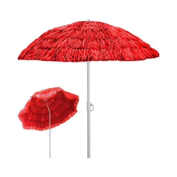 Kingsleeve Parasol "Hawai" - Rond 160cm - Rood thumbnail