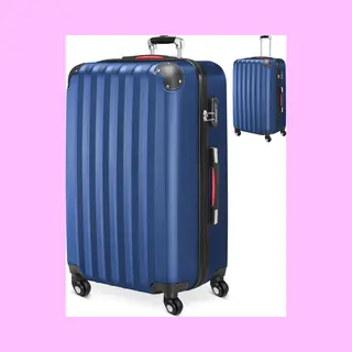monzana® Reiskoffer Baseline Blauw Xl Abs