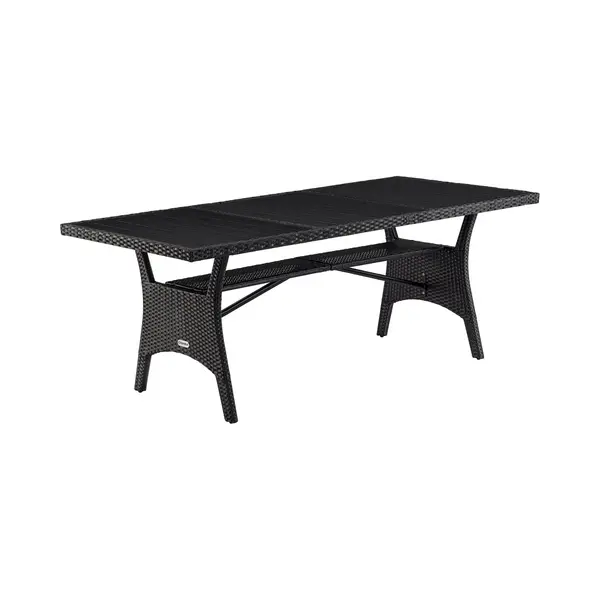 Casaria® Rattan Garden Table 190x90x75cm Wpc thumbnail
