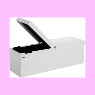 Casaria® Storage Bench White 115x38x38cm Foldable