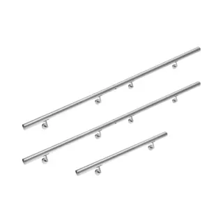 monzana® Handlauf 5er-Set Edelstahl 4, 2x500cm