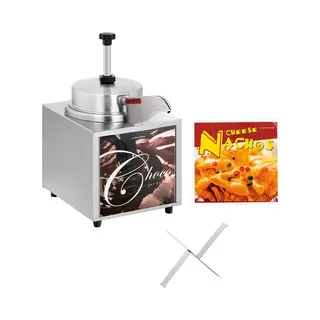 Sausdispenser - Met Verwarmingsfunctie - Nachokaas - Chocolade - 3, 3 L - Royal Catering
