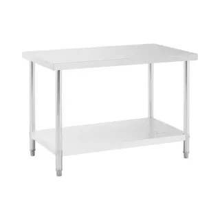 Royal Catering Arbeitstisch 120x70x85cm Edelstahltisch Gastro Küchentisch Tisch Aus Edelstahl, Verschiedene Größen