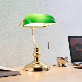 Lindby Table Lamp Milenka, Brass, Height 39cm, Metal