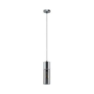 Lindby Hanglamp Eleen Met Cilinder In Rookglas