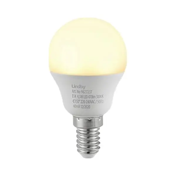 Lindby Led Lamp, Druppel, E14, 4, 5W, Opaal, 3000K thumbnail