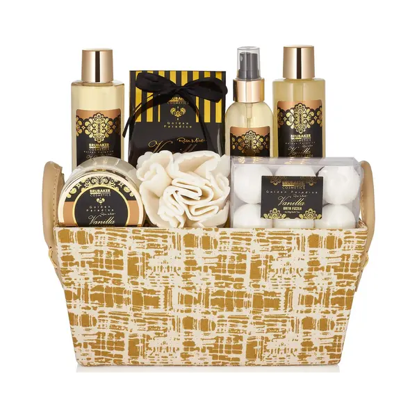 Brubaker Pflege-Geschenkset Bade- Und Dusch Set, 13-tlg., Geschenkset In Henkelbox, Vanille Minze Duft thumbnail