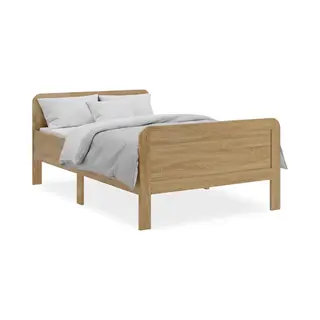 Homestyle4u Komfortbett Bett Senioren 140x200 Natur Holz
