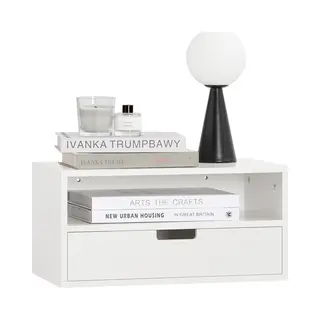 Sobuy Floating Nightstand Wall-mounted Bedside Table, nkd03-w