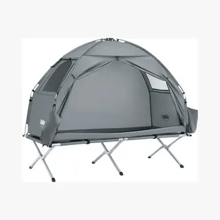 SoBuy OGS32-Ii-Hg Opblaasbare Camping Tent - Grijze Textiel 193x161cm
