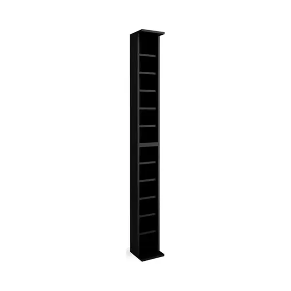 Vicco Cd-Regal, Schwarz/Schwarz, 21 X 183.6 Cm Groß, 1-tlg. thumbnail