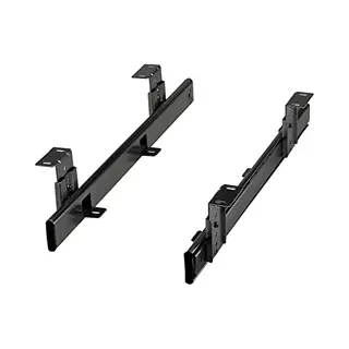 Sotech Junker Tastaturauszug KT1-30-H35-400-Nf 400 Mm Schwarz (Teilauszug, Mit Montagewinkel, Höhenverstellbar, Belastbar Bis 30 Kg) Tastaturablage Für Den