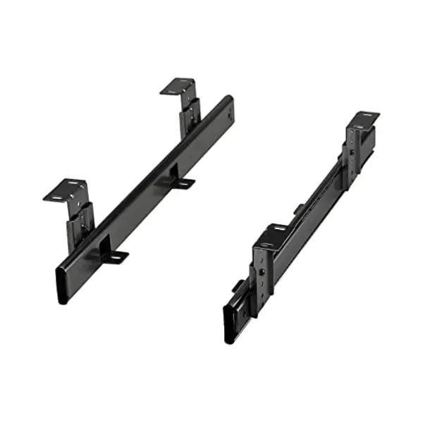 Sotech Junker Tastaturauszug KT1-30-H35-400-Nf 400 Mm Schwarz (Teilauszug, Mit Montagewinkel, Höhenverstellbar, Belastbar Bis 30 Kg) Tastaturablage Für Den thumbnail