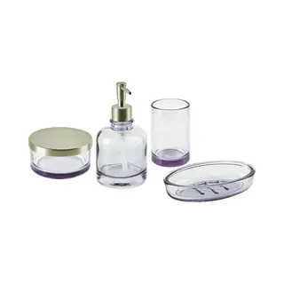 Beliani Telma - Badkamerset - Paars - Glas