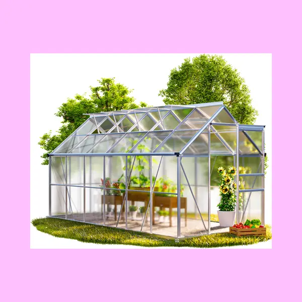 Gardebruk® Alu Gewächshaus 380x190x195cm Mit Fundament thumbnail