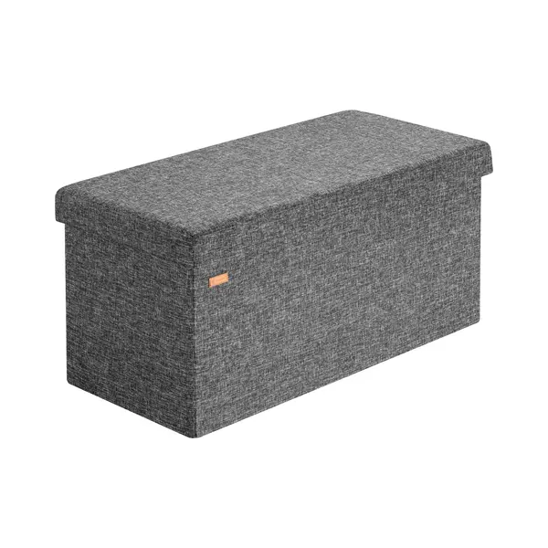 Casaria® Sitzbank Dunkelgrau 80x40x40cm Mdf Faltbar thumbnail