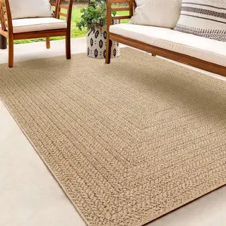 The Carpet Outdoorteppich Kansas, Rechteckig, Höhe, 1 Mm, Moderner Robuster In Und Outdoor Teppich Jute Look