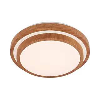 Lindby Led Ceiling Light Vaako (Modern) In Brown For E.g. Office & Workroom (1 Light Source, ) From Ceiling Lamp,