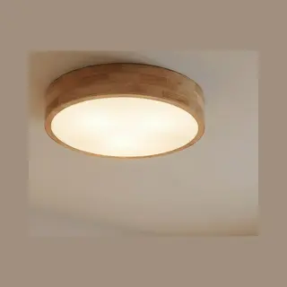 Lindby - Plafondlamp Hout - 3lichts - Eikenhout, Kunststof - H, 8 Cm - E27 - Licht Hout, Wit