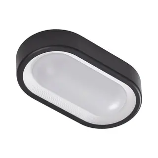 Lindby - Led Plafondlamp - 1licht - Kunststof - H, 7 Cm - Zwart, Wit - Inclusief Lichtbron