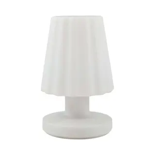 Lindby - Terraslampen - Rgb - Met Dimmer - 1licht - Polycarbonaat - H, 20.7 Cm - Wit - Inclusief Lichtbron