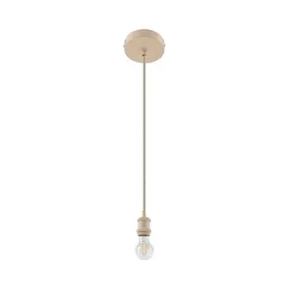 Lindby Hanglamp Hattie, Fitting E27, Beige, Ø 5 Cm