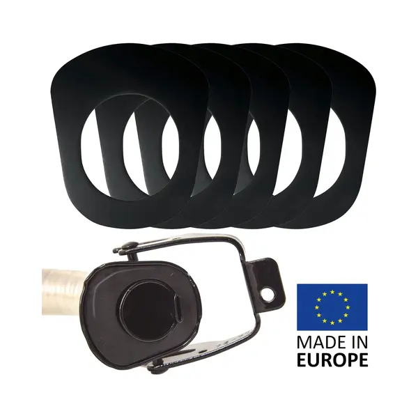 Bw® 5x Vervangende Afdichting Voor Tuit Flexibele Buis Voor Fuel Canister Metalen Benzineblik - Jerrycan - 5 Stuks - Gemaakt In Europa thumbnail