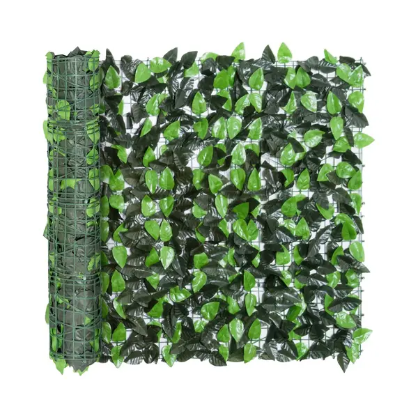 Outsunny - Kunsthaag - Met Kunstmatige Bladeren - 300 × 100 Cm - Groen thumbnail