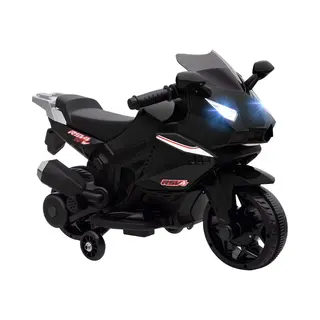 Aiyaplay Electric Ride-on Motorcycle-Kunststof, Staal-75L X 36B X 49H Cm-Zwart