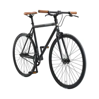 Bikestar Singlespeed 28 Inch Retro Wielrenfiets, Zwart / Grijs