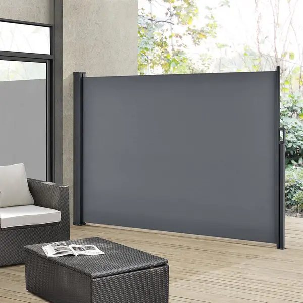 Merkloos Windbreak Versenkbar Dubai - 300 X 180 Cm - Dunkelgrau thumbnail