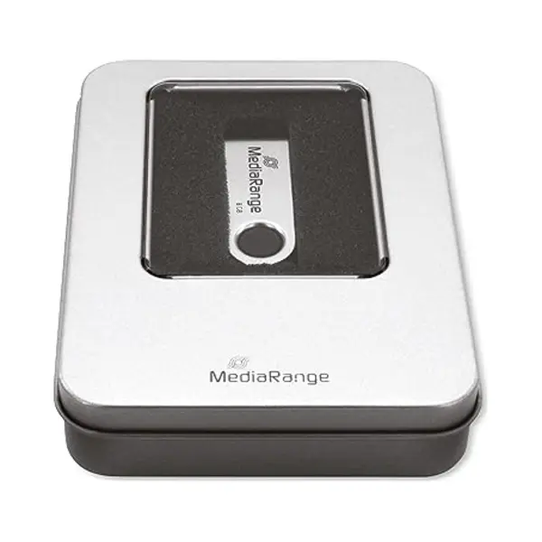 MediaRange BOX901 opslagdoos Opbergdoos Rechthoekig Aluminium, Kunststof Zilver thumbnail