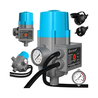 Kesser® Elektronische Drukschakelaar Voor Waterpomp Dompelpomp Met Kabel - Automatische Pomp Schakelaar 10 Bar - Blauw