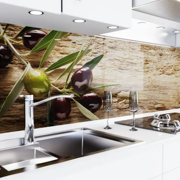 danario Keuken Achterwand Zelfklevend – Glaslook – Spatscherm Keuken – Verstevigde Pet Folie – Spatwand Fornuis – Muurbeschermer – 0, 80 Mm - thumbnail