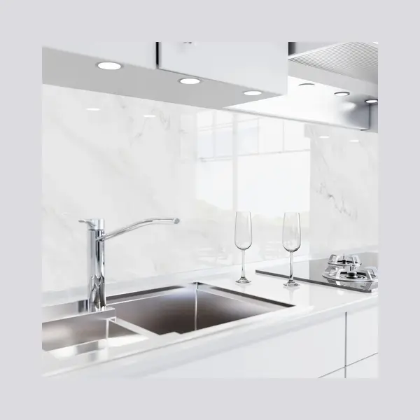 danario Keuken Achterwand Zelfklevend – Glaslook – Spatscherm Keuken – Verstevigde Pet Folie – Spatwand Fornuis – Muurbeschermer – 0, 80 Mm - thumbnail
