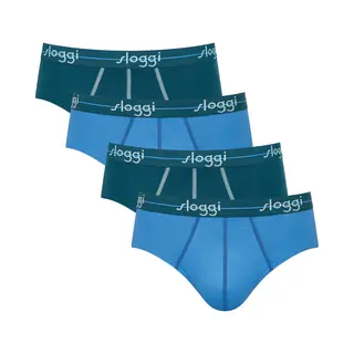 Sloggi Slip Azuur / Petrol / Wit