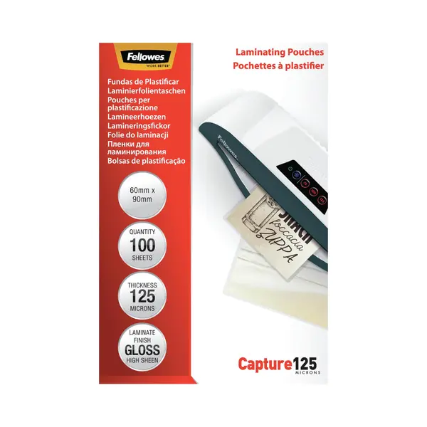 Fellowes 5397402 laminator pouch 100 pc(s) thumbnail