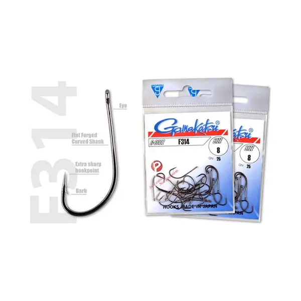 Gamakatsu Haak F314 Size, 10 Qty, 25 thumbnail
