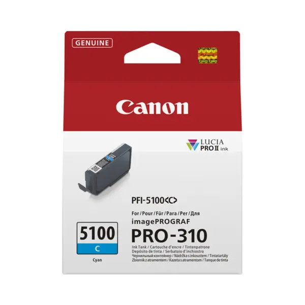 Canon Pfi-5100 C inktcartridge 1 stuk(s) Origineel Cyaan thumbnail