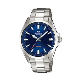 Casio Efv-100D-2AVUEF horloge Unisex Quartz Blauw, Zilver