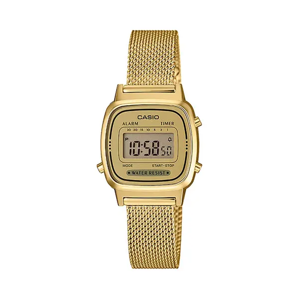 Casio LA670WEMY-9EF Uhr Armbanduhr Unisex Elektronisch Gold thumbnail