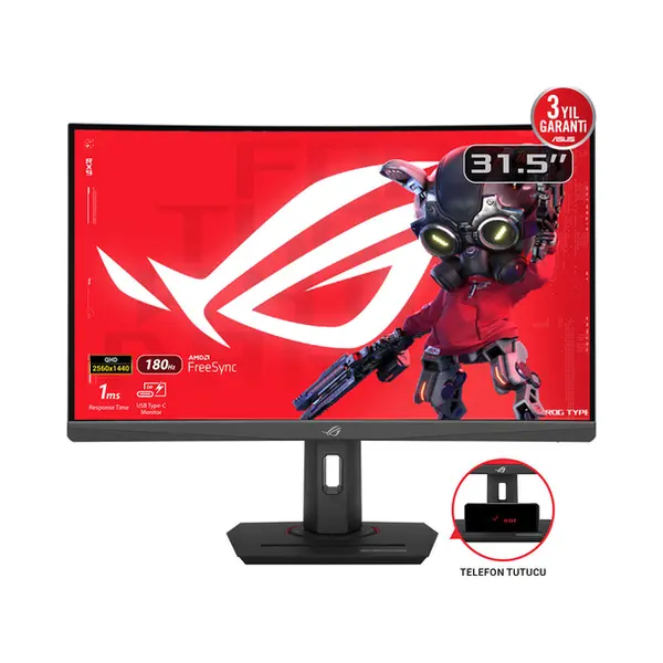 Asus Rog Strix XG32WCS computer monitor 80 cm (31.5") 2560 x 1440 pixels Quad Hd Led Black thumbnail