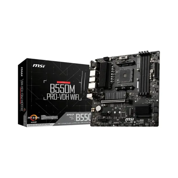 Msi B550M Pro-Vdh Wifi moederbord Amd B550 Socket AM4 micro Atx thumbnail