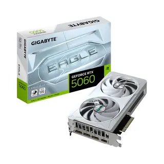 Gigabyte GeForce Rtx 5060 Eagle Oc Ice 8G Graphics Card - 8GB GDDR7, 128bit, Pci-E 5.0, 2550 MHz Core Clock, 3 x DisplayPort, 1 x Hdmi, Gv-N5060EAGLEOC Ice-8GD